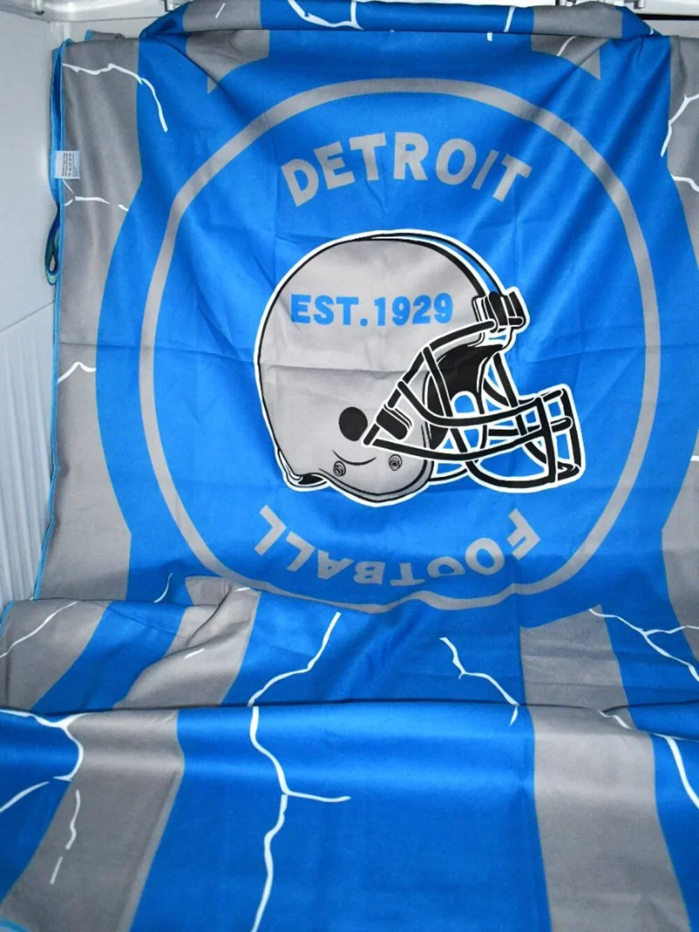 Detroit Lions Microfiber Beach Towel 30x70 Blue NFL Unbranded NWOT